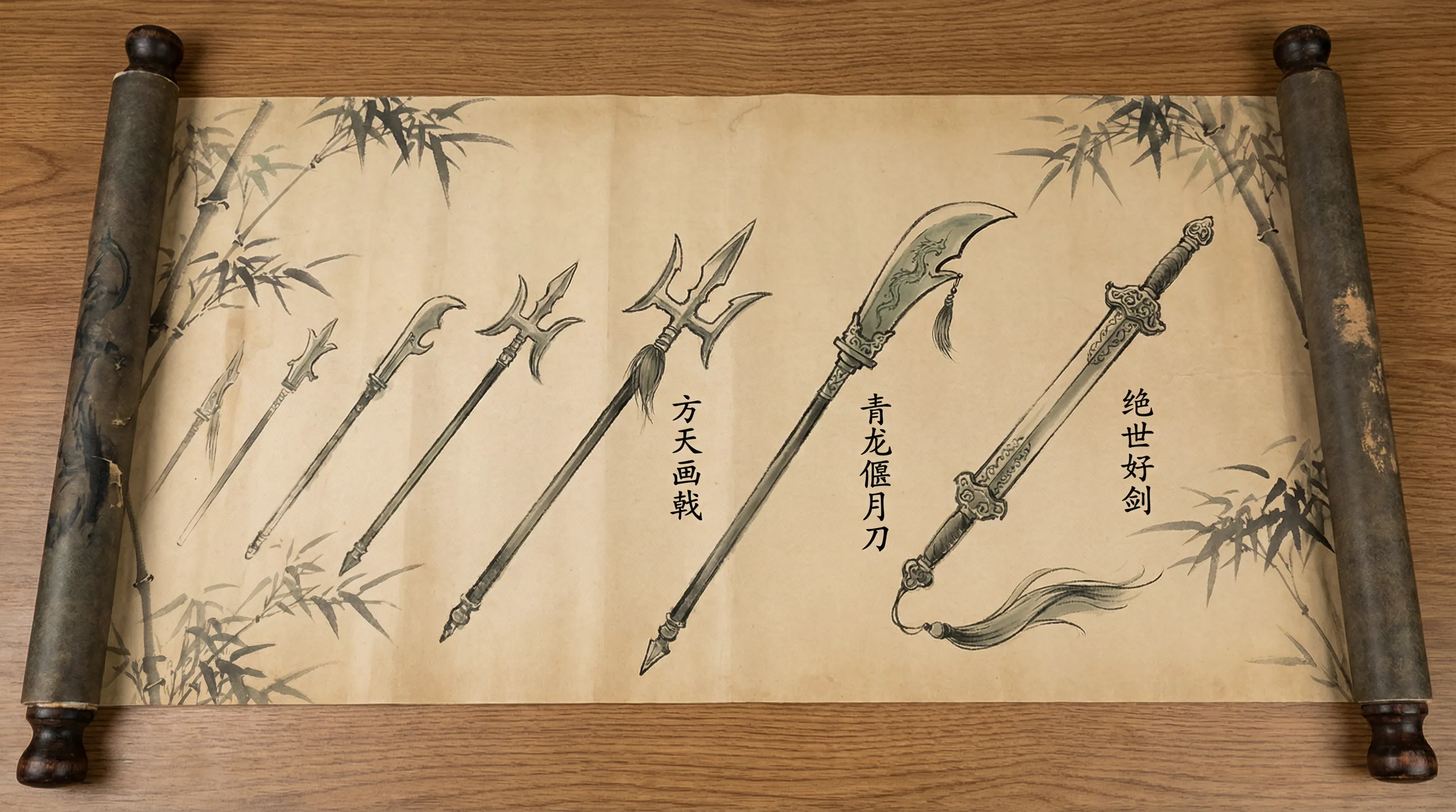 星空棋牌兵器谱排名卷轴